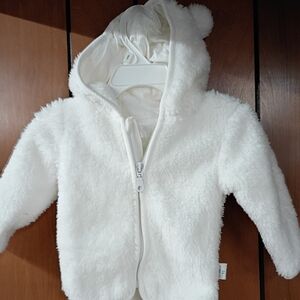 New Born 3months Gurl Bot White Jacket
